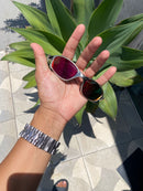 Óculos Double X Plasma armação lente vermelha