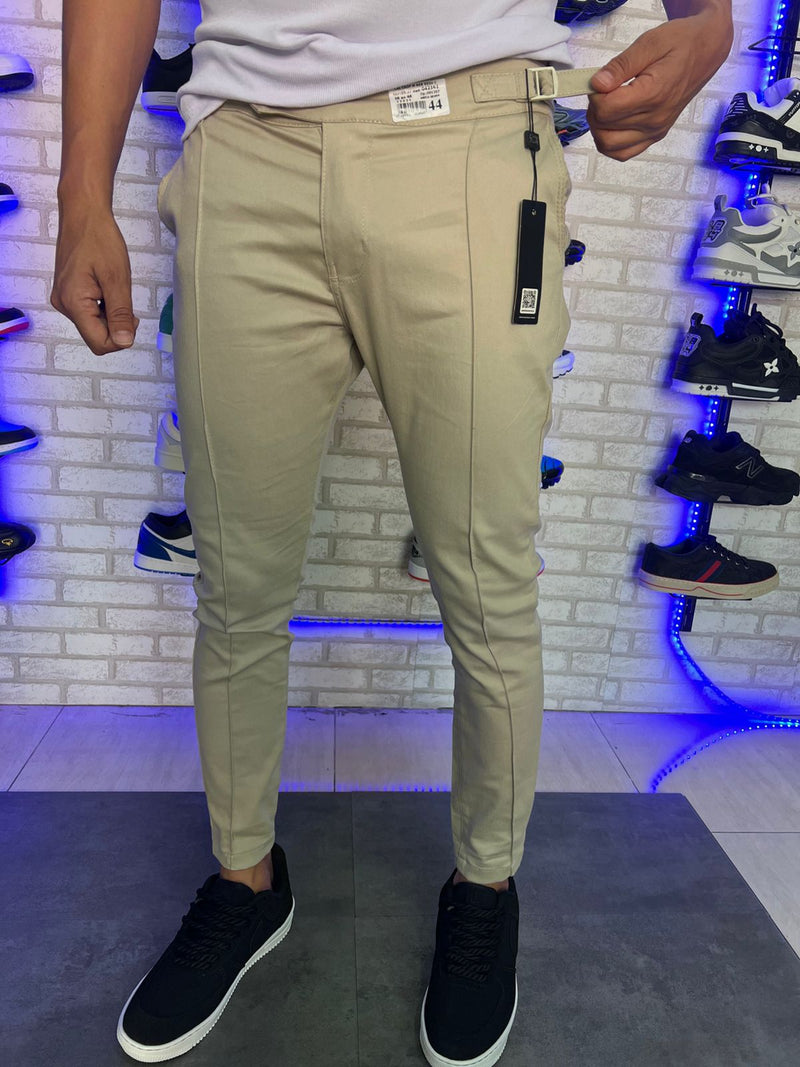 Calça alfaiataria Bege