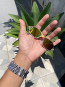 Óculos Juliet lente dourada