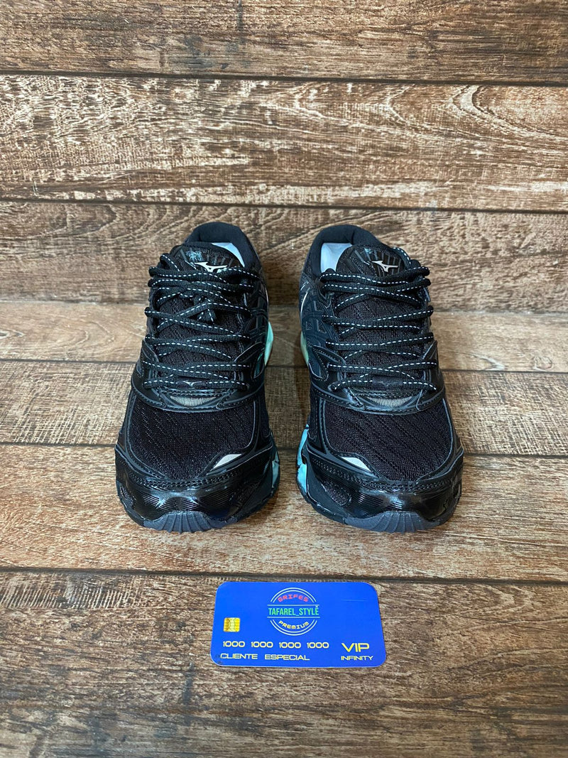 Mizuno Pro 8 preto com Azul