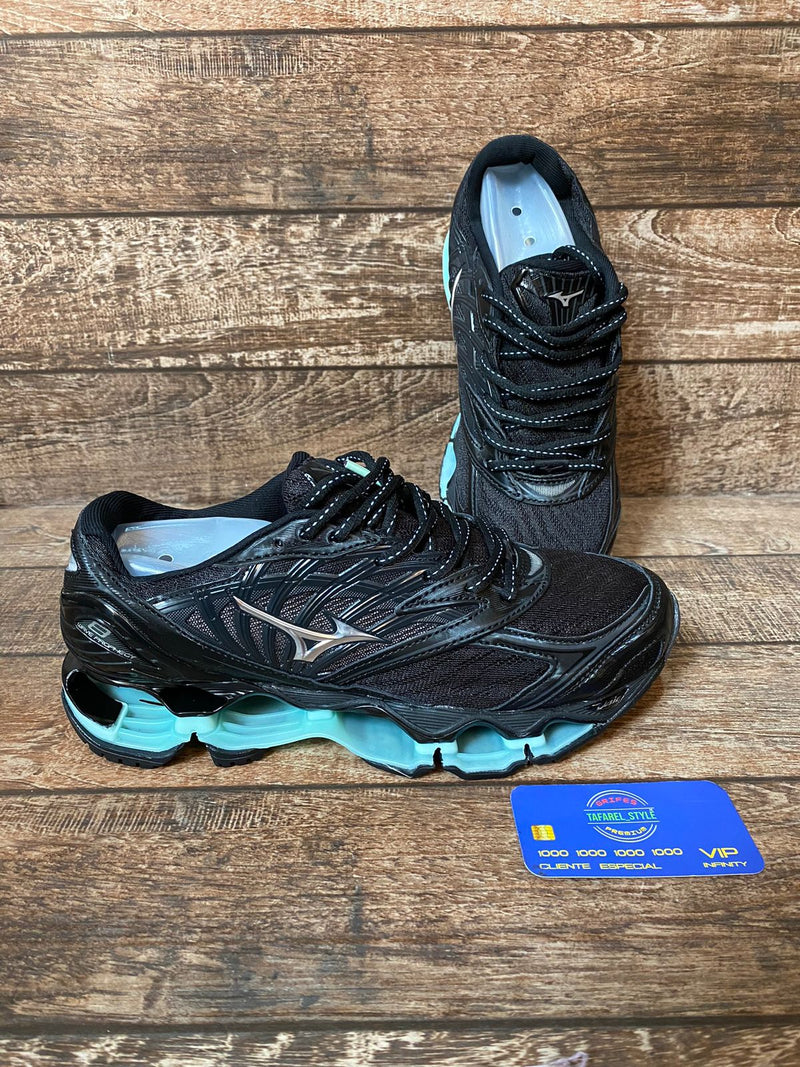 Mizuno Pro 8 preto com Azul